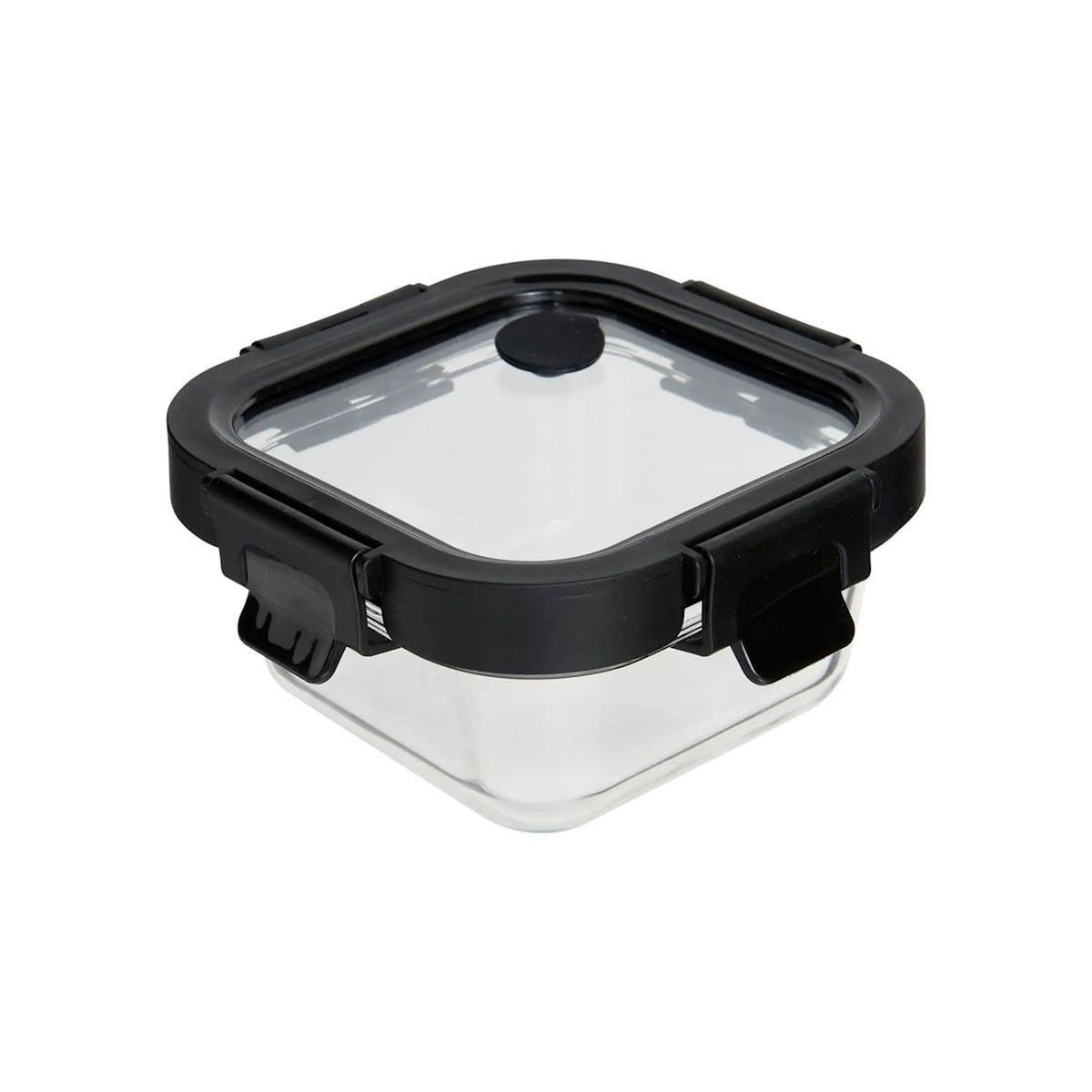 FIVE Boîte de Conservation en Verre  Clipeat Plus  0,32L Noir