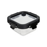 FIVE Boîte de Conservation en Verre  Clipeat Plus  0,32L Noir
