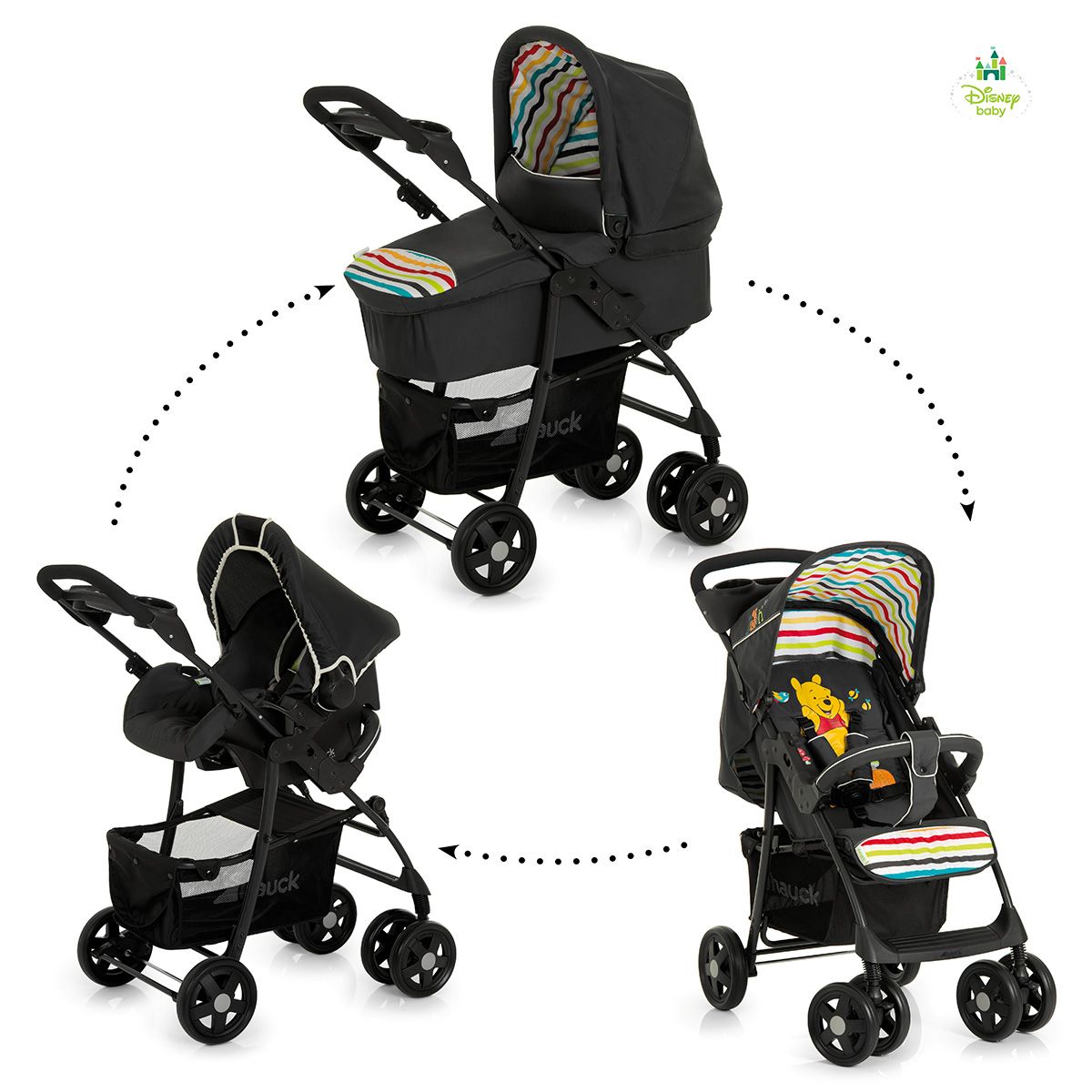 WINNIE Poussette combiné trio Shopper Winnie