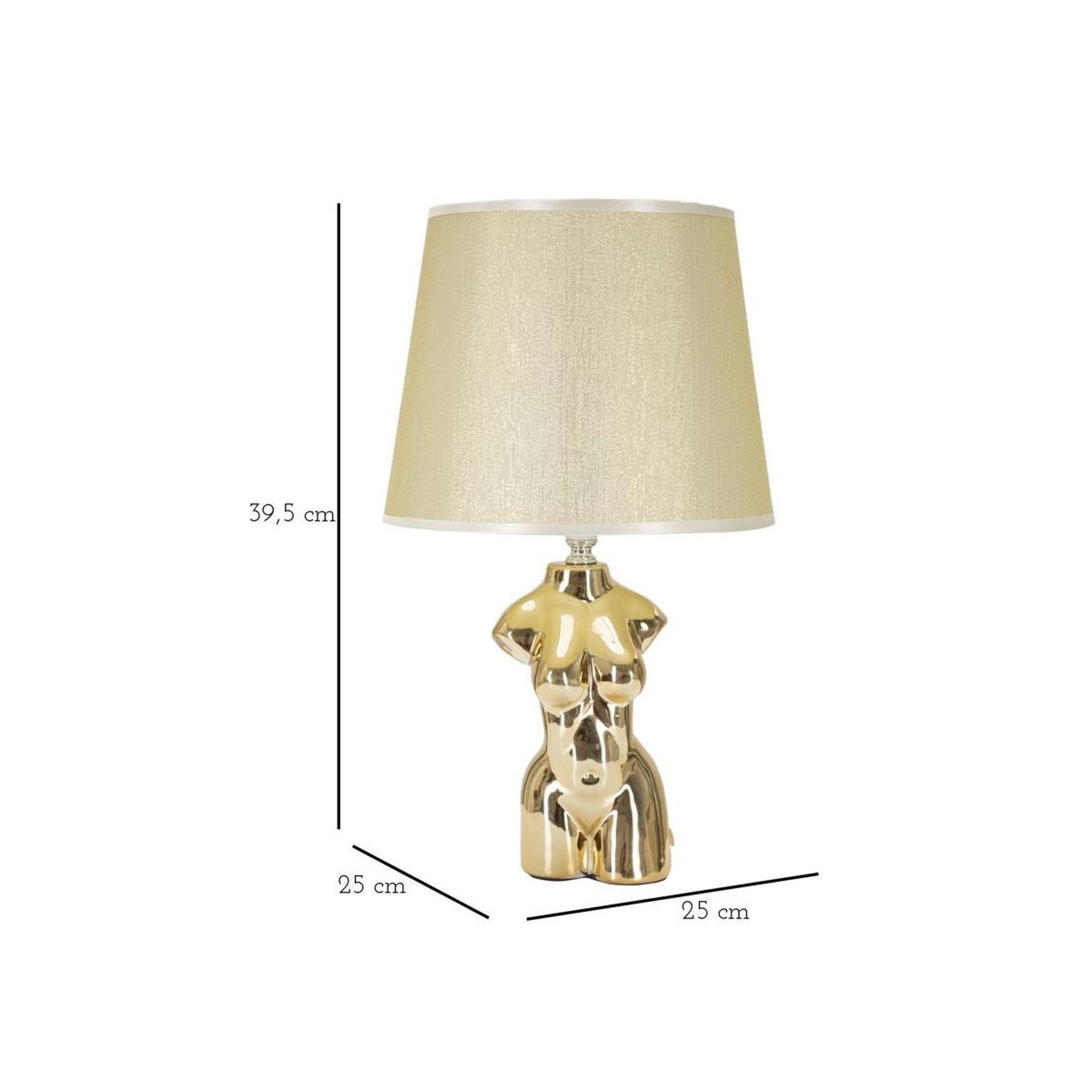 Voir la diapositive 6 : Paris Prix Lampe à poser en céramique  woman  42cm or