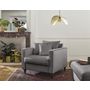 Voir la diapositive 2 : BEST MOBILIER Flamingo - fauteuil en velours