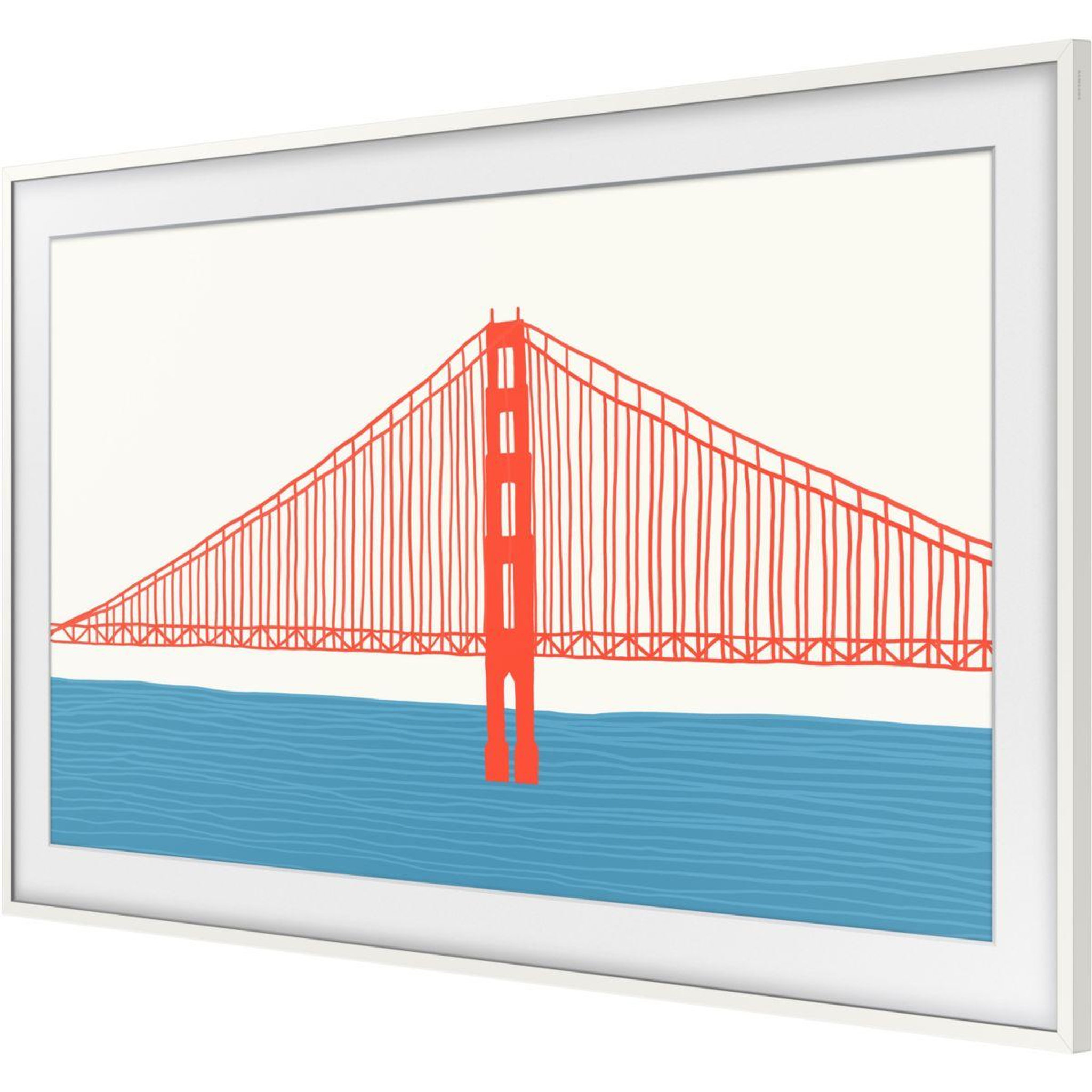 Voir la diapositive 3 : Samsung Cadre the frame couleur blanc - compatible tv the frame 55''