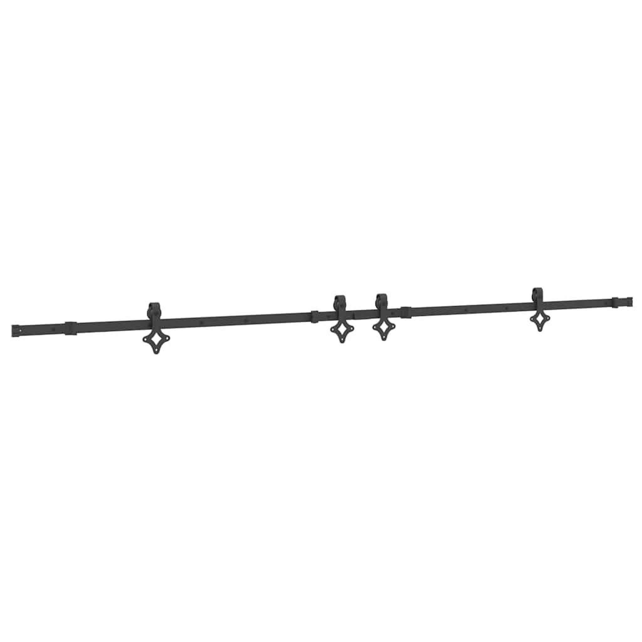 Voir la diapositive 2 : VIDAXL Kit de quincaillerie de porte coulissante 305 cm acier noir