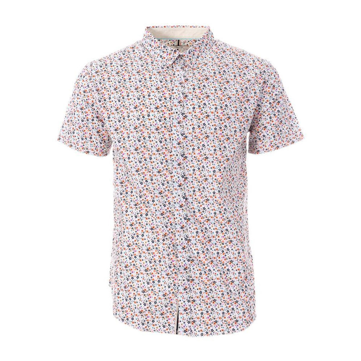 RMS 26 Chemise Blanche/Marine/Orange Homme RMS26 4783