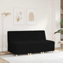 Voir la diapositive 3 : VIDAXL Fauteuil noir 55 cm tissu imitation laine bouclee