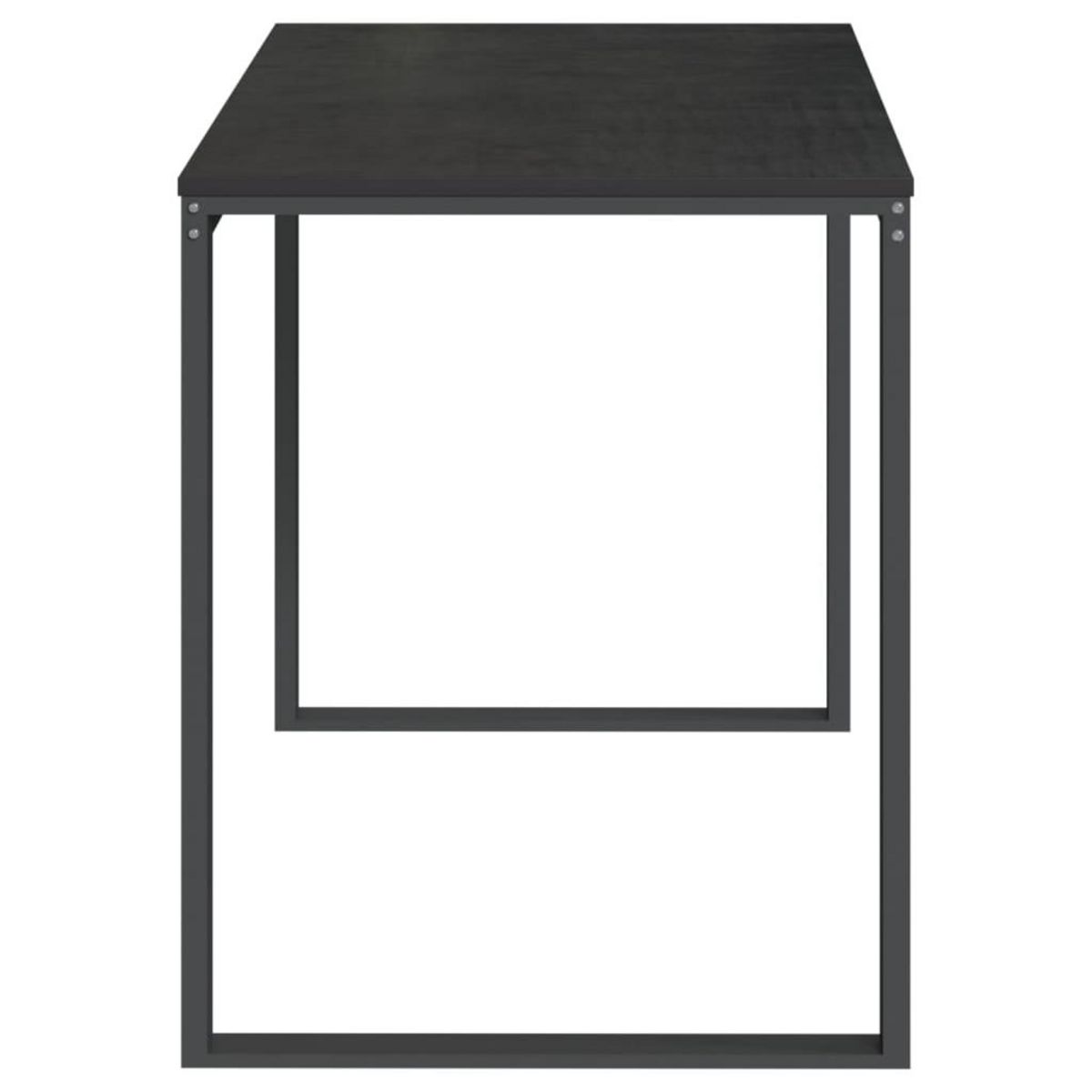 VIDAXL Bureau d'ordinateur Noir 110x60x73 cm Bois d'ingenierie