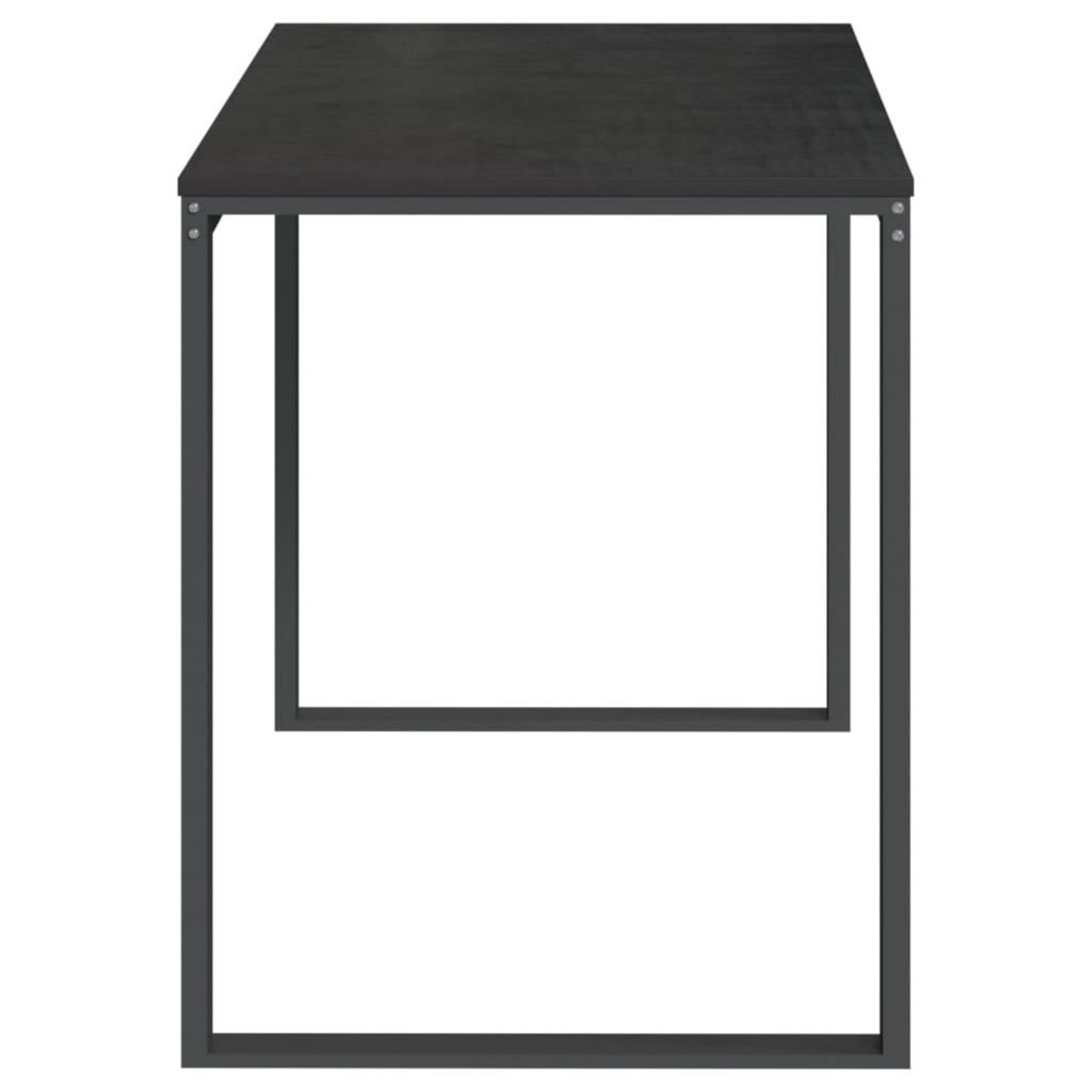 VIDAXL Bureau d'ordinateur Noir 110x60x73 cm Bois d'ingenierie
