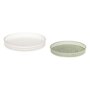 Voir la diapositive 1 : ATMOSPHERA Lot de 2 Plateaux Déco  Wild Romance  31cm Blanc & Vert