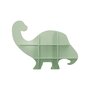 Voir la diapositive 2 : SWEEEK Etagère murale dinosaure 5 espaces de rangement vert - L 108 x P 16.5 x H 78.5 cm - Brachi