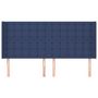 Voir la diapositive 3 : VIDAXL Tete de lit avec oreilles Bleu 203x16x118/128 cm Tissu