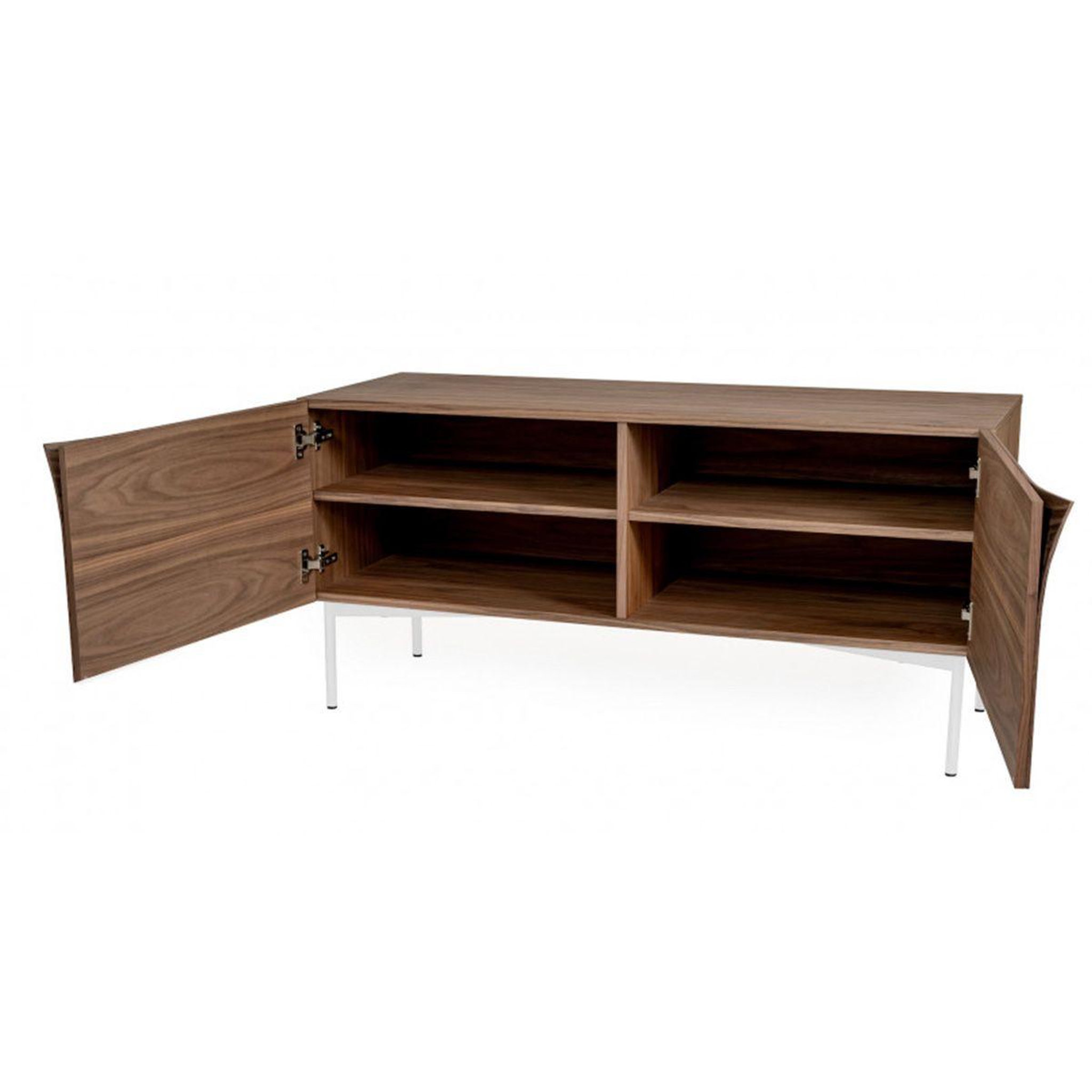 Voir la diapositive 3 : Paris Prix Buffet 2 portes & 2 niveaux  plof  120cm noyer