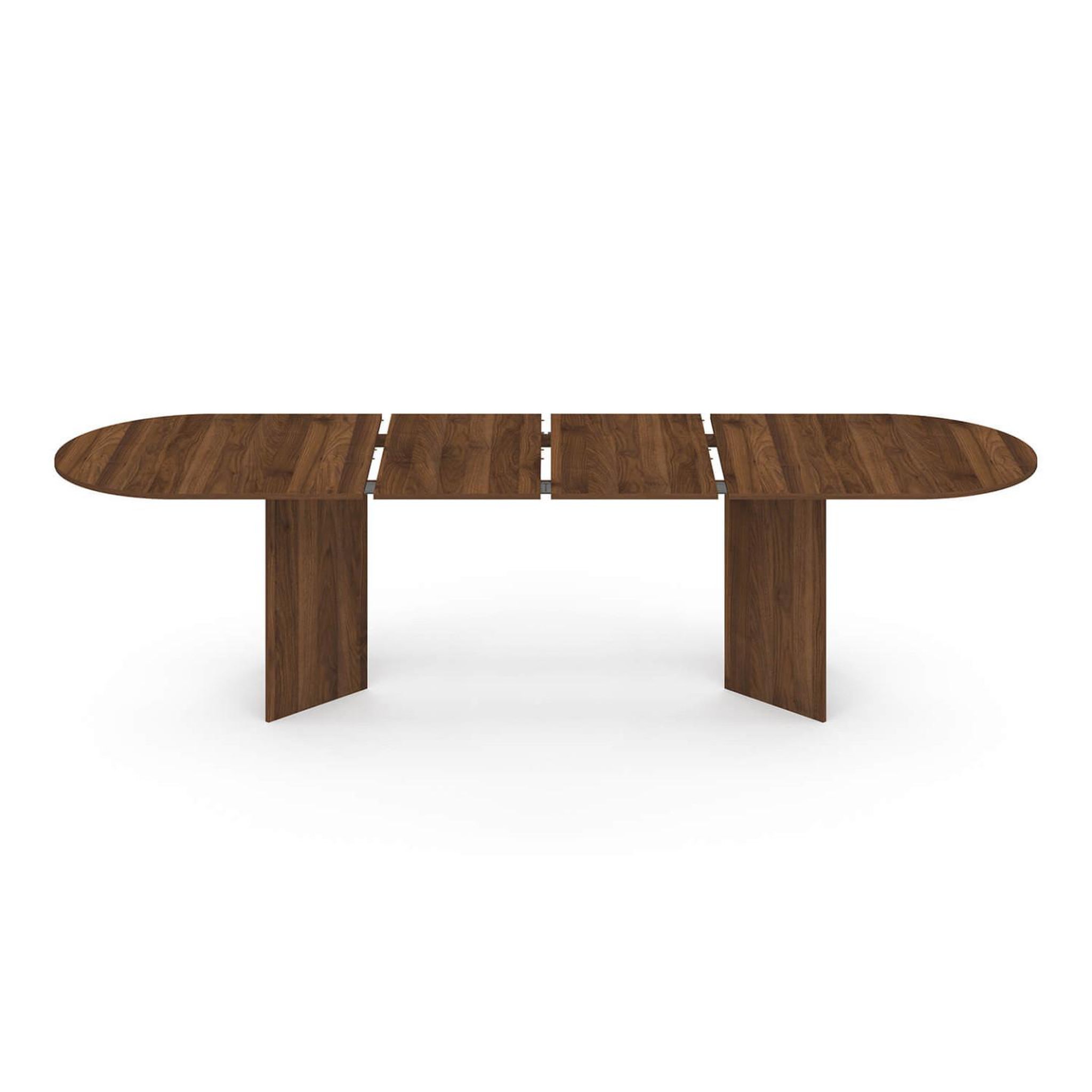 Voir la diapositive 4 : ID MARKET Table à manger extensible ovale marthe 6-12 personnes noyer 200-300 cm