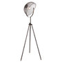 Voir la diapositive 1 : GLOBO Lampadaire design vintage Moniga - H. 178 cm - Gris chromé