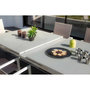 Voir la diapositive 2 : Jardiline Table de jardin rectangulaire en aluminium gris perle Ibiza Perle - 8/10 places - Jardiline