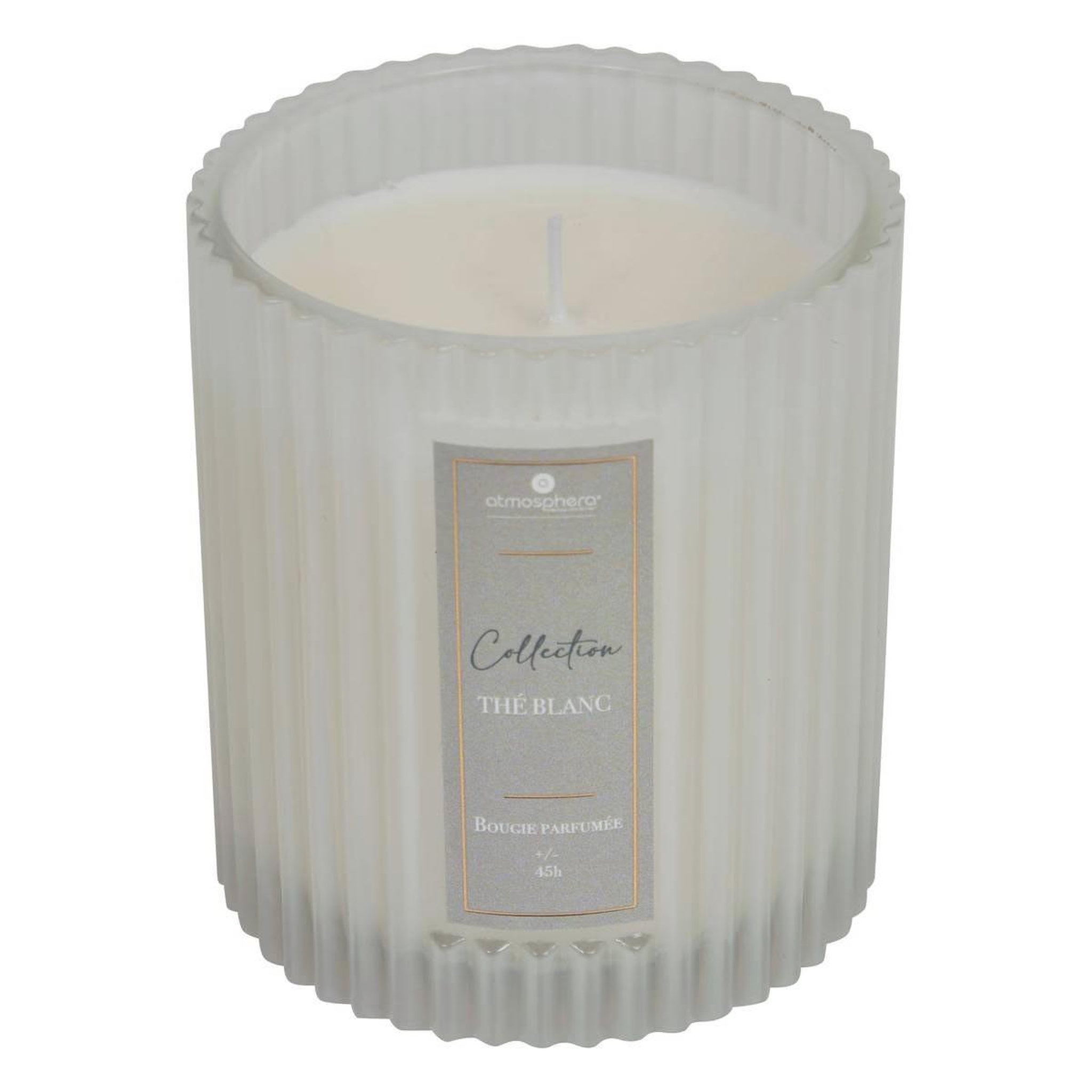 ATMOSPHERA Bougie parfumée en verre  albie  290g thé blanc