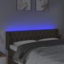 Voir la diapositive 4 : VIDAXL Tete de lit a LED Taupe 147x16x78/88 cm Tissu