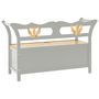 Voir la diapositive 5 : VIDAXL Banc Gris 107x45x75,5 cm Bois de sapin solide