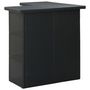 Voir la diapositive 3 : VIDAXL Table d'angle de bar Noir 100x50x105 cm Resine tressee