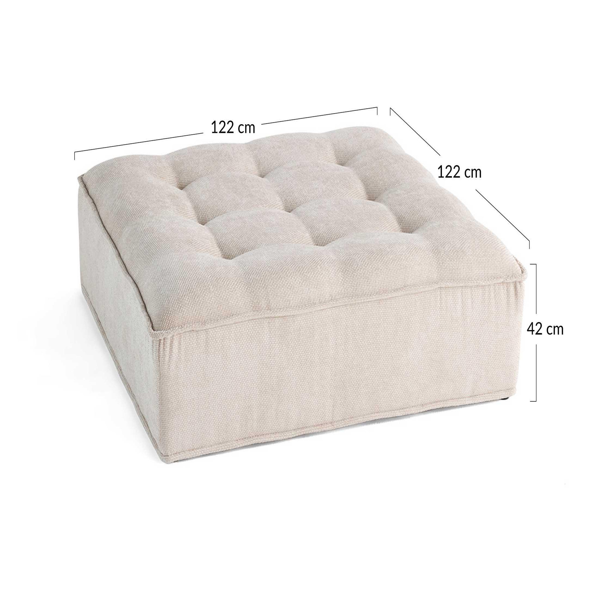 Voir la diapositive 6 : LISA DESIGN Marisol - pouf modulable - velours texturé