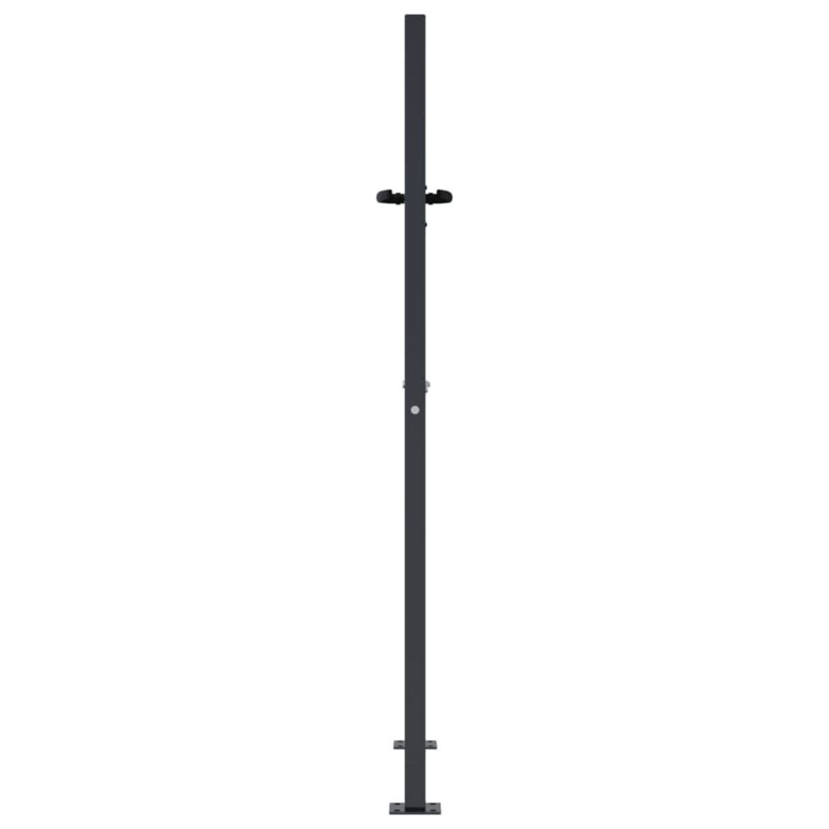 VIDAXL Portail de jardin anthracite 105x155cm acier conception d'arbre