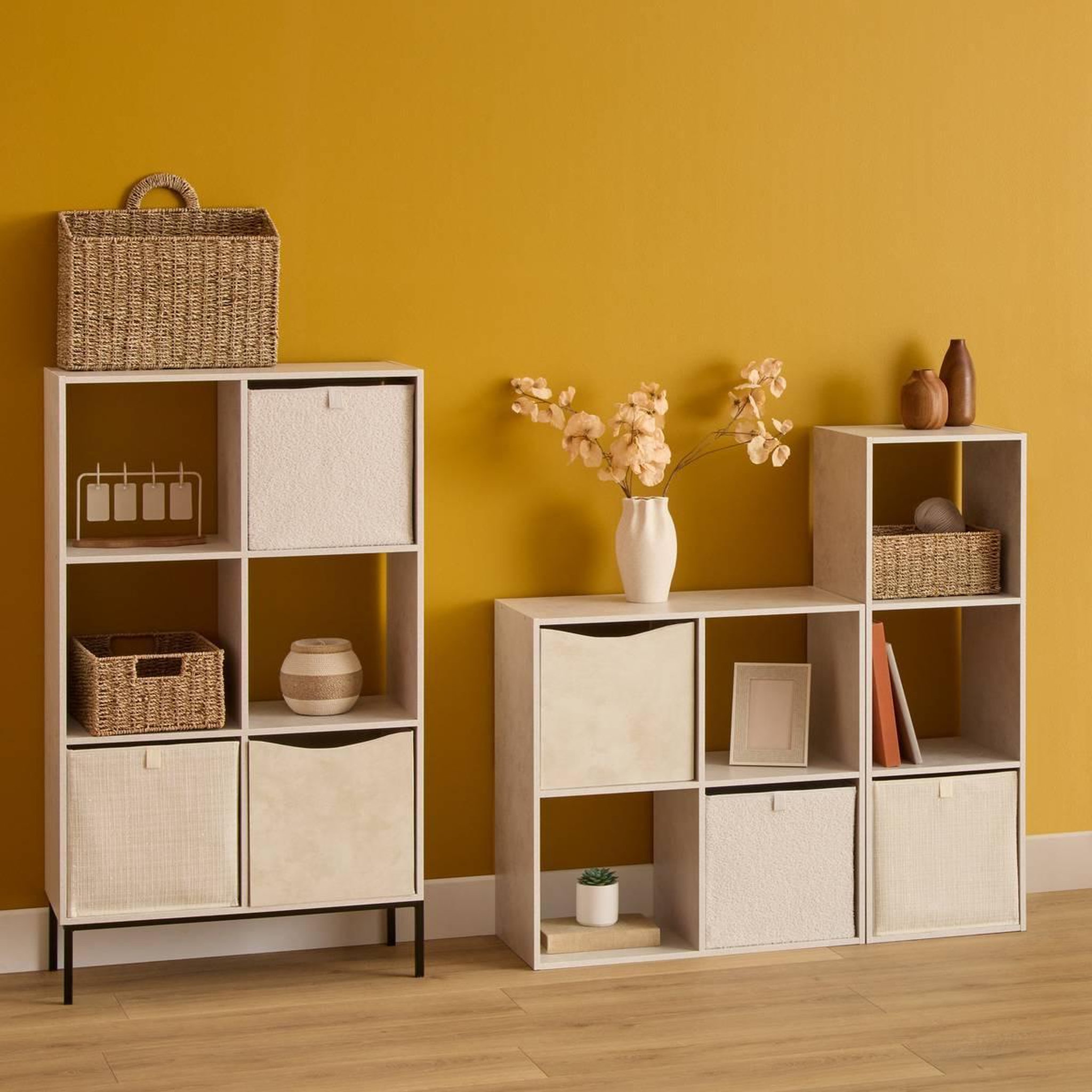 Voir la diapositive 5 : Paris Prix Étagère 6 Cases  Mix n'Modul  100cm Beige
