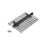 EMUCA SRL Porte-pantalons extractible -  11 tiges -  guides d'extraction totale -  Acier -  Titane