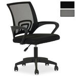 IDIMEX Chaise de bureau ergonomique JAKE réglable en tissu mesh. Coloris disponibles : Noir, Gris