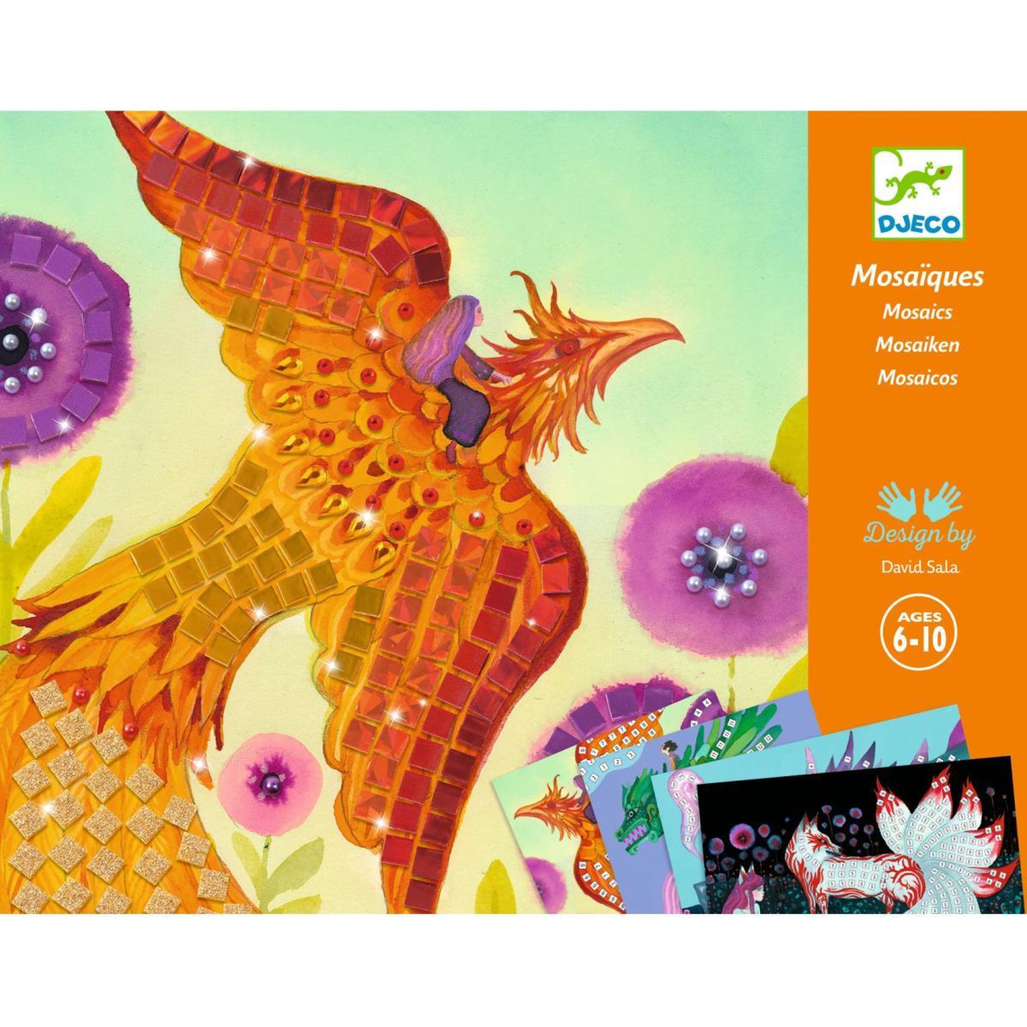 Djeco Coffret de Mosaique - Creatures Legendaires