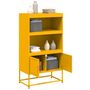 Voir la diapositive 5 : VIDAXL Buffet haut jaune moutarde 68,5x38,5x123,5 cm acier