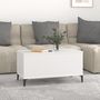 Voir la diapositive 3 : VIDAXL Table basse Blanc 90x44,5x45 cm Bois d'ingenierie