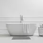 GUY LEVASSEUR Tapis de bain en polyester fantaisie gris 50x80cm