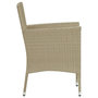 Voir la diapositive 4 : VIDAXL Chaises a manger de jardin lot de 4 Resine tressee Beige