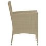 Voir la diapositive 4 : VIDAXL Chaises a manger de jardin lot de 4 Resine tressee Beige