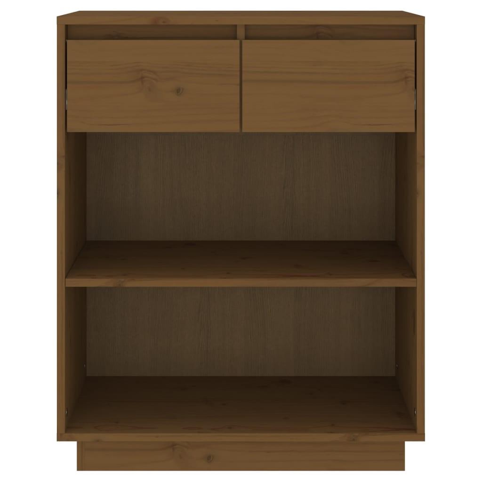 Voir la diapositive 5 : VIDAXL Armoire console Marron miel 60x34x75 cm Bois de pin solide