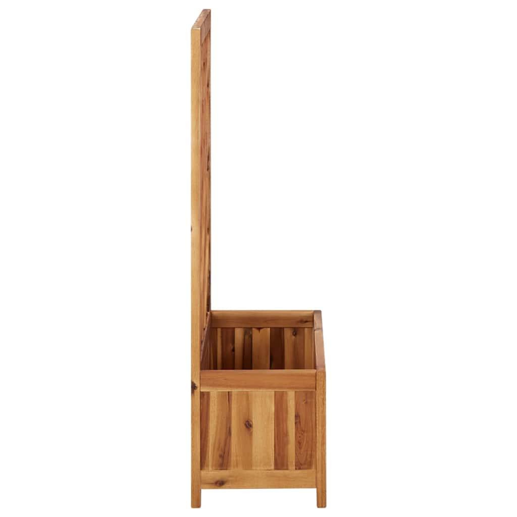 Voir la diapositive 5 : VIDAXL Lit sureleve de jardin avec treillis bois massif d'acacia