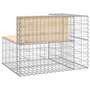 Voir la diapositive 5 : VIDAXL Banc de jardin design gabion 92x71x65,5 cm bois massif de pin