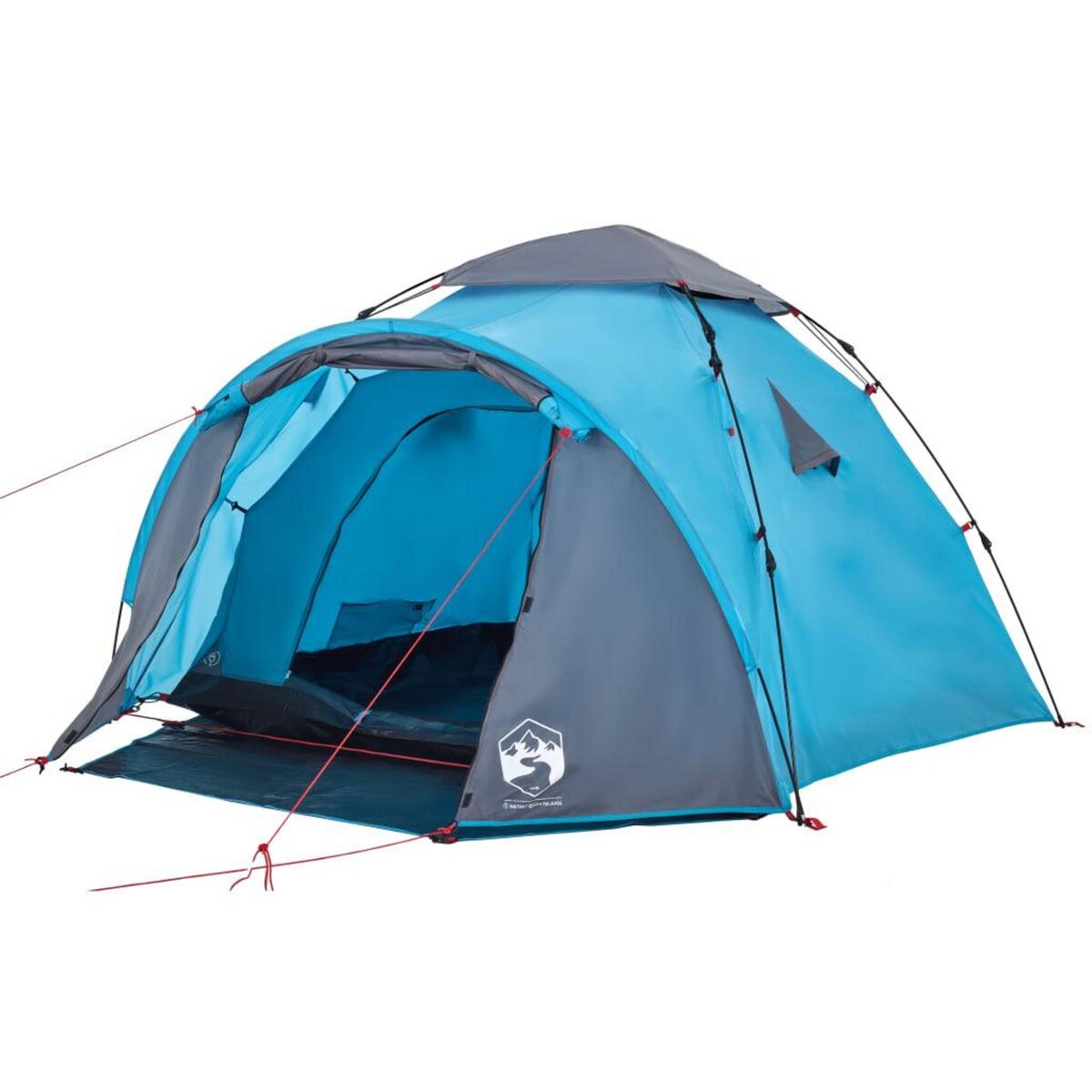 VIDAXL Tente de camping a dome 3 personnes bleu liberation rapide