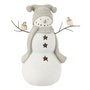 Voir la diapositive 1 : Paris Prix Bonhomme de Neige Déco  Oiseaux  27cm Blanc