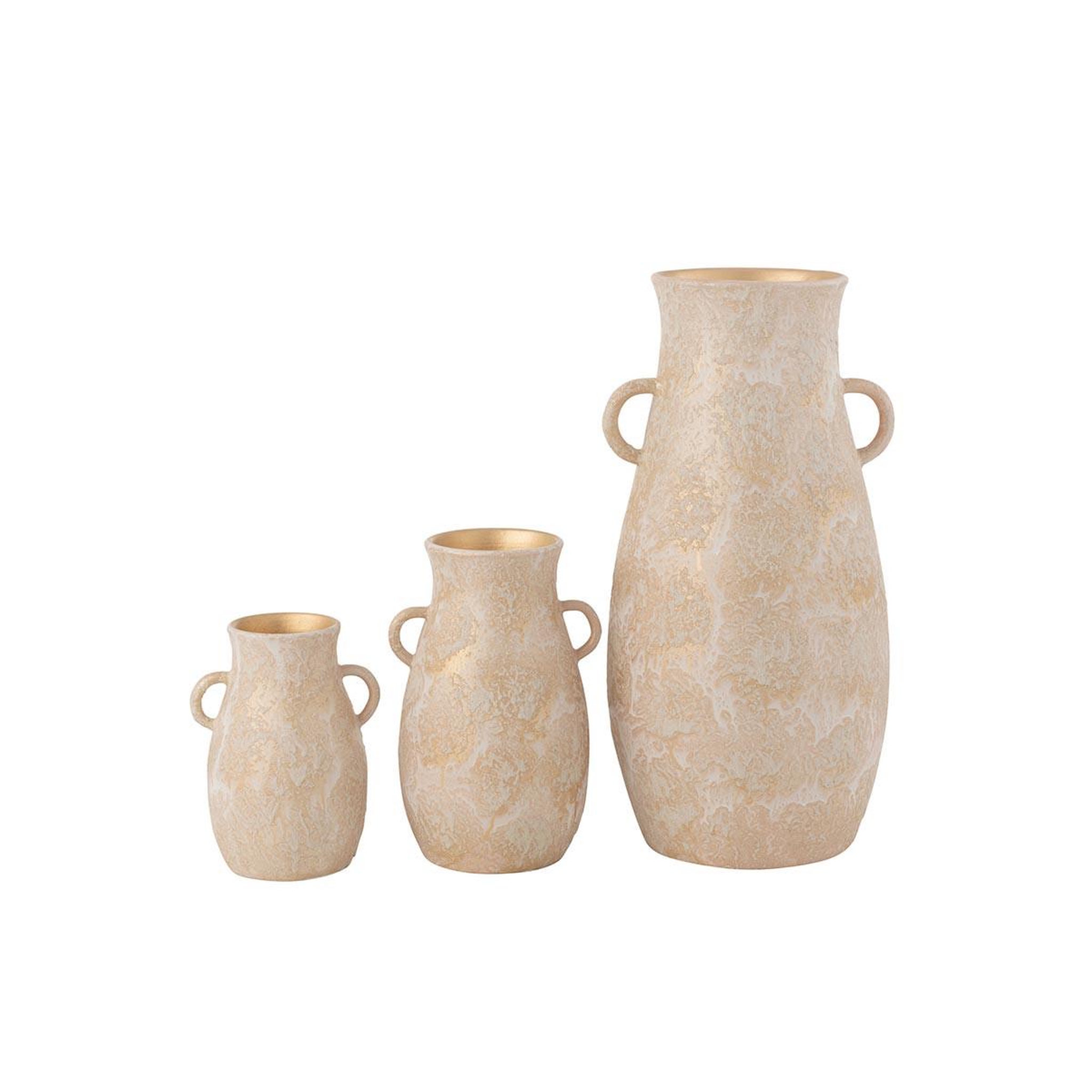 Voir la diapositive 3 : J-LINE Vase en terre cuite  amphore  30cm rose