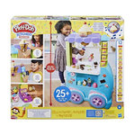 PLAYDOH Play-Doh, Camion de glace géant, inclut 27 accessoires, 12 pots de pâte a modeler, sons réalistes
