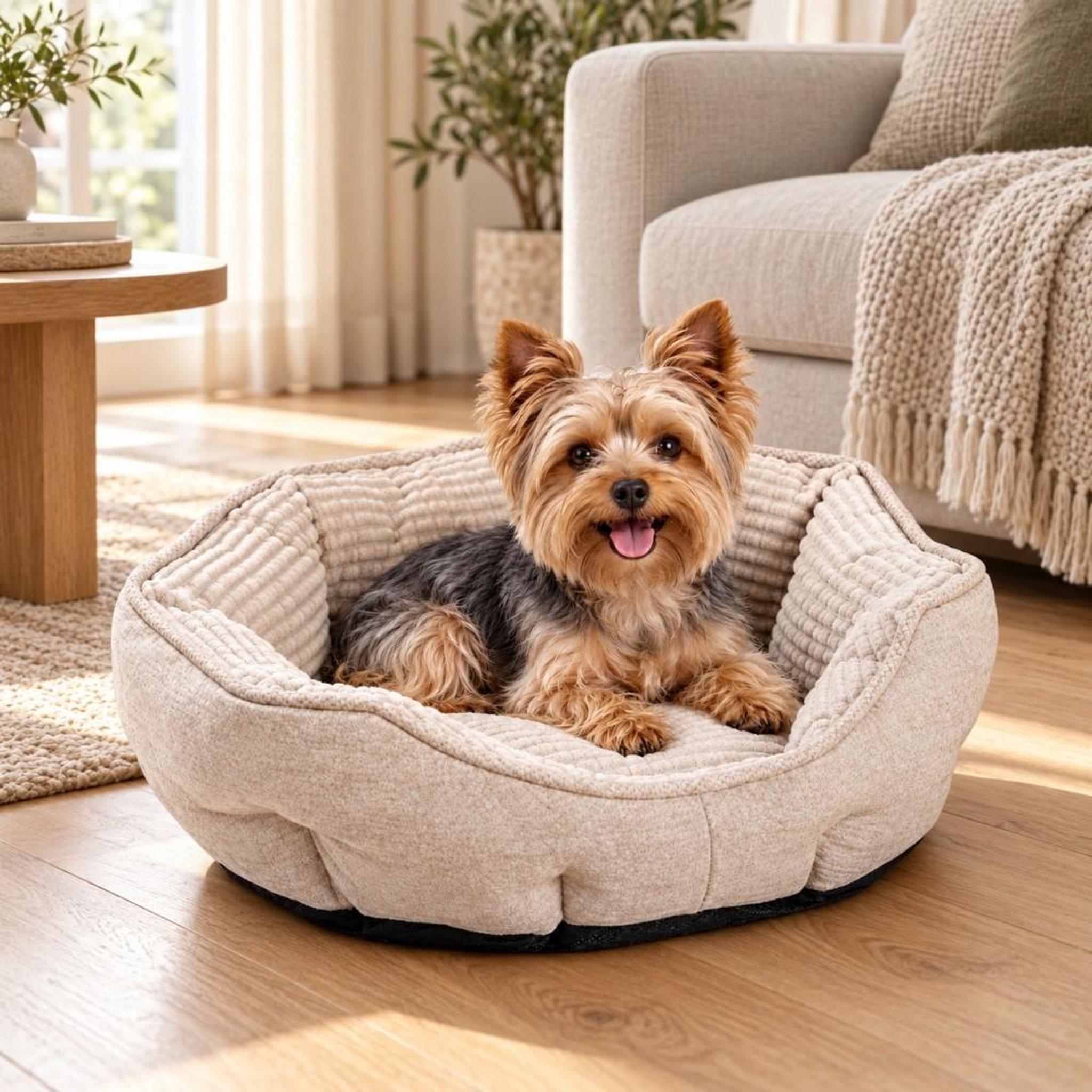 Voir la diapositive 3 : MON AMI LUKI MON AMI LUKI - Panier ovale toucher soft antiderapant pour chien