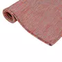 VIDAXL Tapis a tissage plat d'exterieur 200x280 cm Rouge