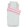Voir la diapositive 3 : ATMOSPHERA Housse de couette enfant 140x200 Rayures + taie coton 57 fils