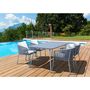 Voir la diapositive 2 : Habitat et Jardin Salon de jardin repas  Léna  - 194 x 70 x 73 cm - Grise