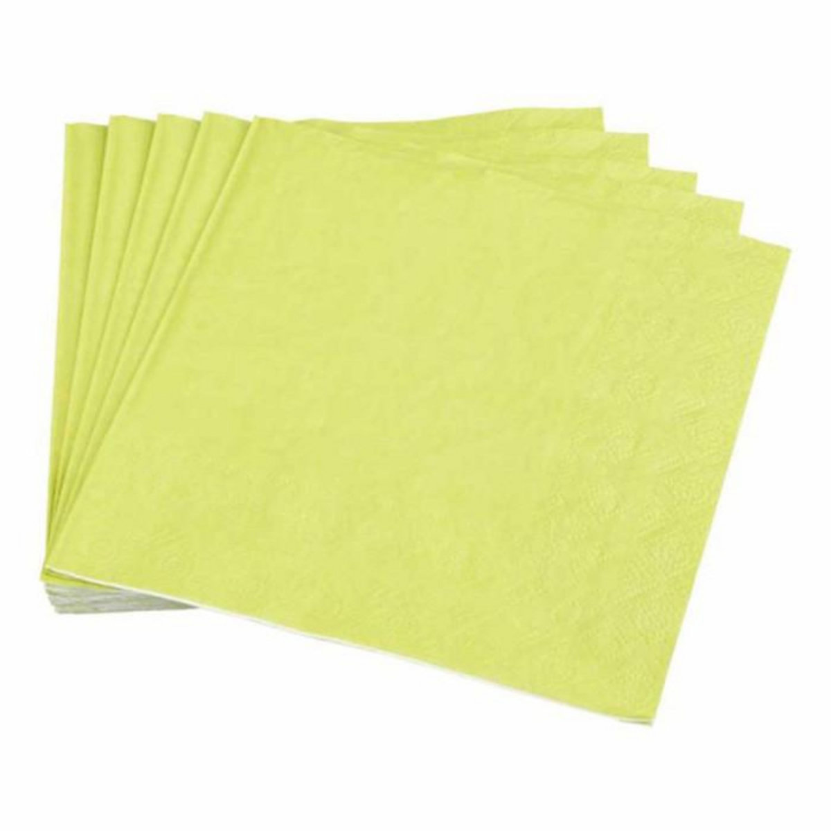Paris Prix Lot de 20 Serviettes en Papier  Vitamine  33x33cm Anis