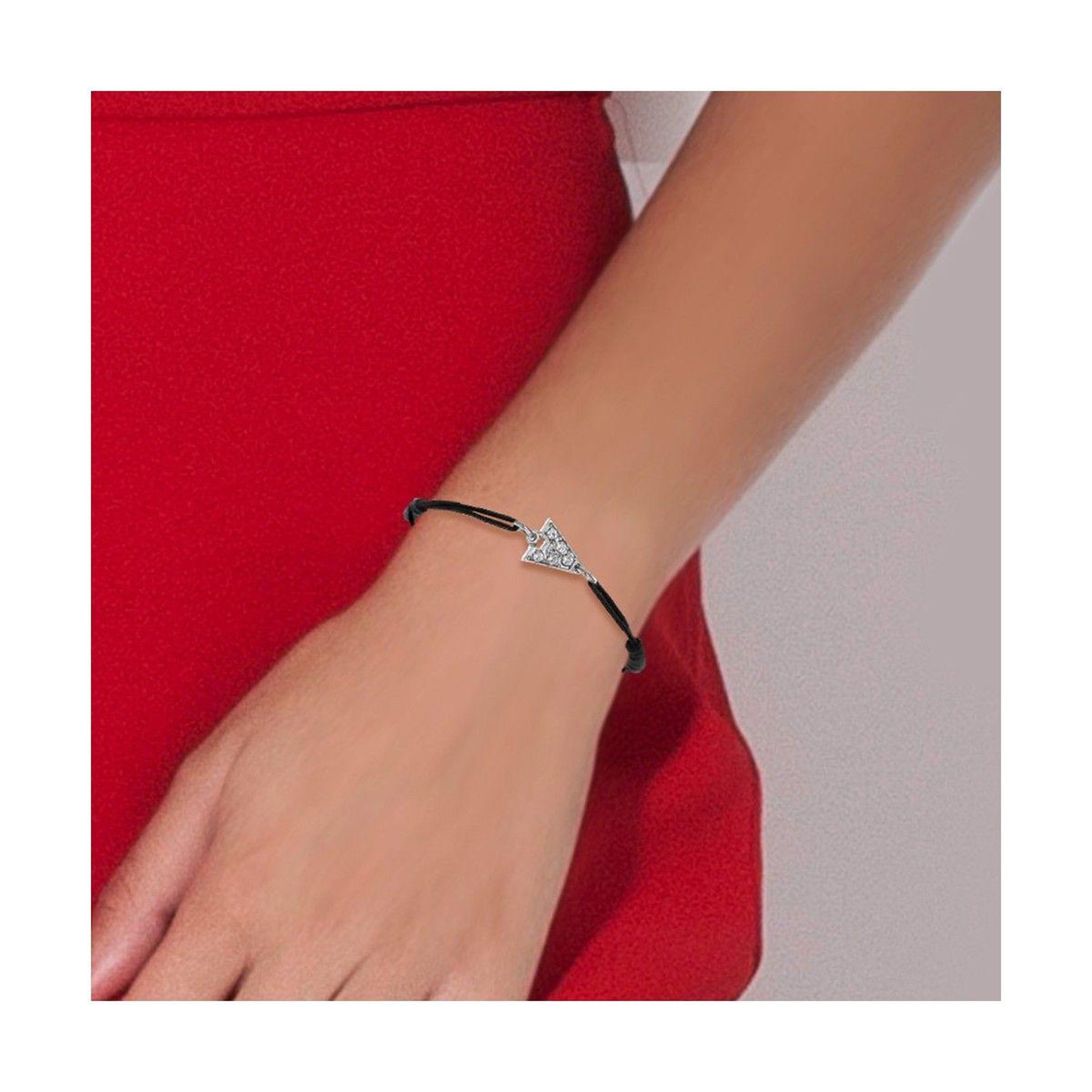 Voir la diapositive 2 : SC CRYSTAL Bracelet lettre A élastique noir SC Crystal orné de Cristaux scintillants