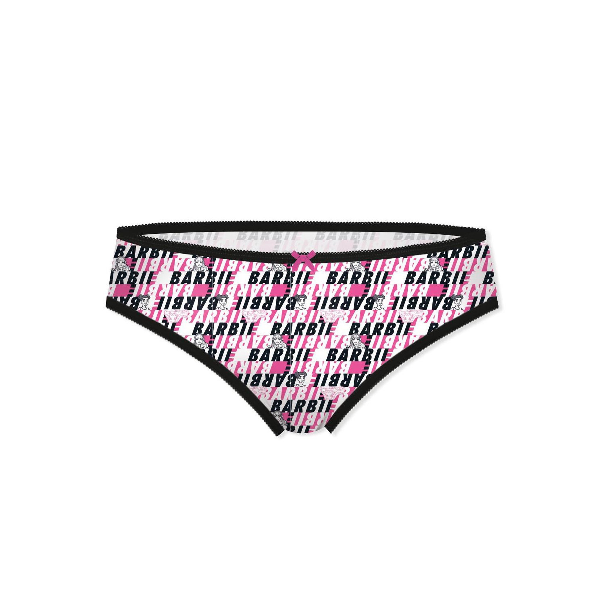 Voir la diapositive 5 : BARBIE Lot de 5 culottes bébé fille en coton