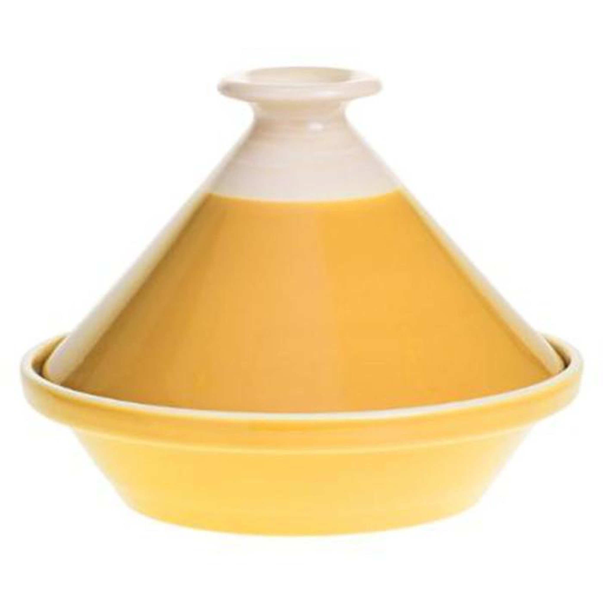 SECRET DE GOURMET Plat à Tajine en Faïence  Sofia  27cm Moutarde