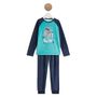 Voir la diapositive 1 : IN EXTENSO Ensemble pyjama velours let it snow garçon