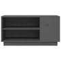 Voir la diapositive 5 : VIDAXL Meuble TV Gris 80x35x40,5 cm Bois de pin massif